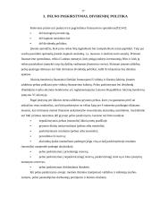 Dividendų politika įmonėje 17 puslapis