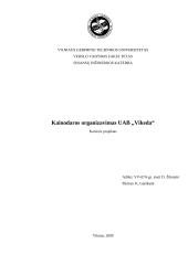 Kainodaros organizavimas: UAB "Vikeda"