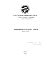 Kainodaros organizavimas: vidaus bei lauko durų  didmeninės ir mažmeninės prekybos įmonė UAB "Dorvila"