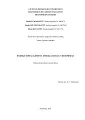 Energetiniai gamtos ištekliai ir jų vertinimas