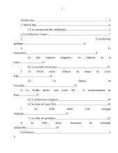 Les changements et le développement des styles architecturaux en France 2 puslapis