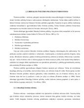 Liberalios švietimo politikos taikymo Lietuvos švietimo sistemoje galimybės 8 puslapis