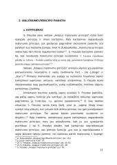 Malonumo interpretacija S. Freudo ir J. Lacano psichoanalizėje 11 puslapis