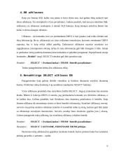 SQL kalboje naudojama užklausa [SELECT] ir pagrindinės jos funkcijos 6 puslapis