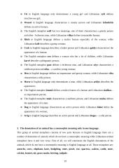 The usage of the names of animals in English and Lithuanian metaphors 19 puslapis