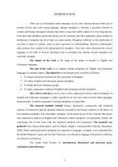 The usage of the names of animals in English and Lithuanian metaphors 3 puslapis