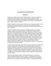 Valdymas Aristotelio "Politėjoje" 9 puslapis