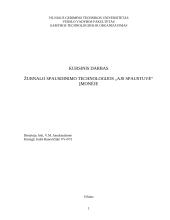 Žurnalo spausdinimo technologijos: "AJS spaustuvė"