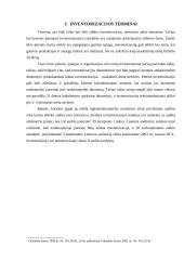 Ilgalaikio turto inventorizacija ir jos rezultatų apskaita prekybos įmonėse 8 puslapis