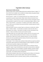 Kalba. Kalbėjimas. Kalbos sandara, funkcijos. Mąstymas ir kalba 6 puslapis