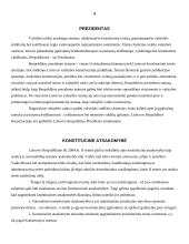 Lietuvos respublikos prezidento įgaliojimai ir konstitucinė atsakomybė 4 puslapis