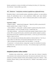 Įmonės verslo rizika ir jos mažinimo galimybės: AB "Lietuvos telekomas" 9 puslapis