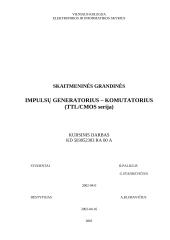 Impulsų generatorius – komutatorius