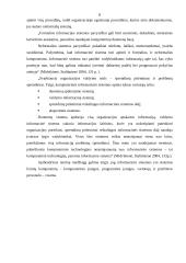 Informacinių technologijų (informacinių sistemų) poveikis organizacijos vidinei veiklai 8 puslapis