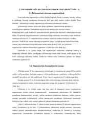 Informacinių technologijų (informacinių sistemų) poveikis organizacijos vidinei veiklai 9 puslapis