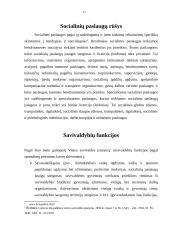 Socialinių paslaugų įstaigų, šeimynų steigimas,  išlaikymas ir bendradarbiavimas su visuomeninėmis organizacijomis, kaip savival 6 puslapis
