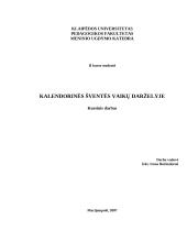 Kalendorinės šventės vaikų darželyje