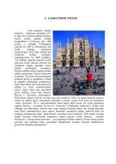 Kelionės organizavimas į Milaną 14 puslapis