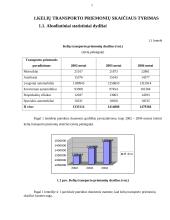 Kelių transporto priemonių skaičiaus tyrimas