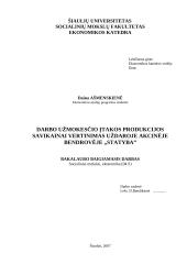 Darbo užmokesčio įtakos produkcijos savikainai vertinimas: UAB "Statyba" 2 puslapis