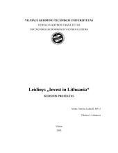 Leidinys "Invest in Lithuania" 1 puslapis