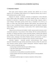 Lietuvos integracijos į Europos Sąjungą (ES): problemų, naudos ir pasekmių įvertinimas 3 puslapis