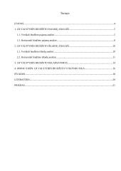 Lietuvos Respublikos (LR) valstybės biudžeto analizė (2005 – 2008 metais) 2 puslapis