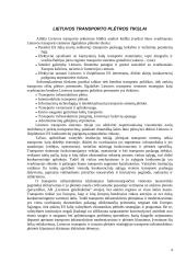 Lietuvos transporto plėtros pagrindinės kryptys 4 puslapis