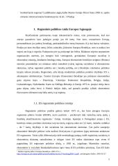 Regioninės politikos raida Europos Sąjungoje (ES) 5 puslapis