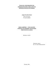 Reklaminio-vizualinio teksto suvokimo ypatumai trečioje klasėje