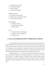 Marketingo planas: UAB "Guliverio kelionės" 16 puslapis