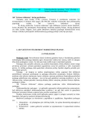 Marketingo strategija: AB "Lietuvos telekomas" 20 puslapis