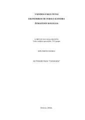 Verslo aprašymas: autoservisas "Tanagra"