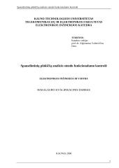 Verslo planas: fotošablonų formavimo IĮ "Fotorezista". Spausdintinių plokščių analizės stendo funkcionalumo kontrolė 1 puslapis