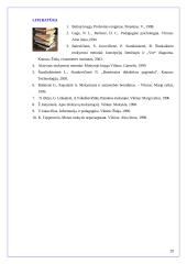 Mokymo ir mokymosi metodų taikymo ypatumai ugdymo procese 19 puslapis