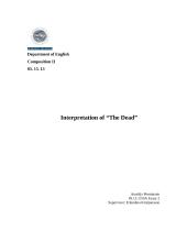 J. Joyce "The Dead"
