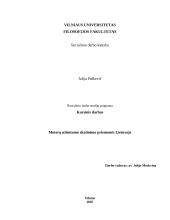 Moterų užimtumo skatinimo priemonės Lietuvoje 1 puslapis