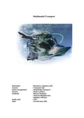 Multimodal Transport 1 puslapis