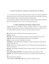 Names of domestic animals in the descriptive idioms 8 puslapis