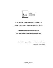 Vėjo elektrinių aktyviosios galios balansavimas
