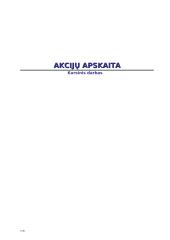 Akcijų apskaita