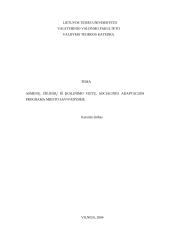 Asmenų, išėjusių iš įkalinimo vietų, socialinės adaptacijos programa miesto savivaldybėje 1 puslapis