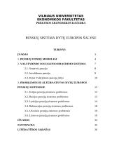 Pensijų sistema Rytų Europos šalyse 1 puslapis