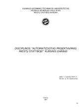 Automatizuotas projektavimas miestų statyboje 14 puslapis