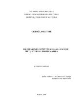 Birutės Pūkelevičiūtės romano "Naujųjų metų istorija" problematika. 1 puslapis