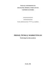 Prekių ženklų marketingas 1 puslapis