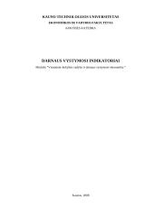 Darnaus vystymosi indikatoriai