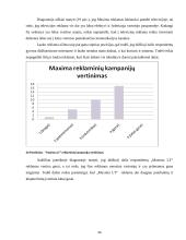 Reklamos efektyvumas: prekybos tinklas AB "Maxima LT" 20 puslapis
