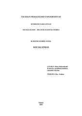 Socializmas ir socialistai 1 puslapis