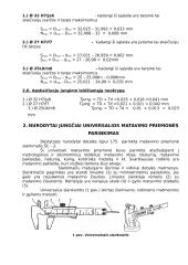 Standartizavimas ir techniniai matavimai - praktinė užduotis 9 puslapis